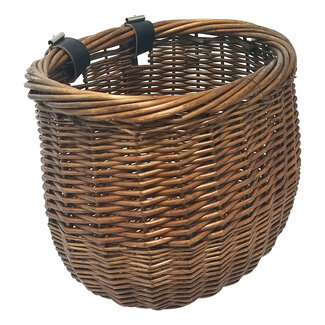 Sunlite Willow Bushel Basket, Honey Brown, Large