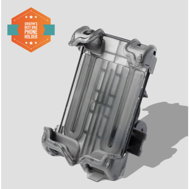 Delta Hefty Phone Holder Plus Smartphone Bike Mount - Clear Gray