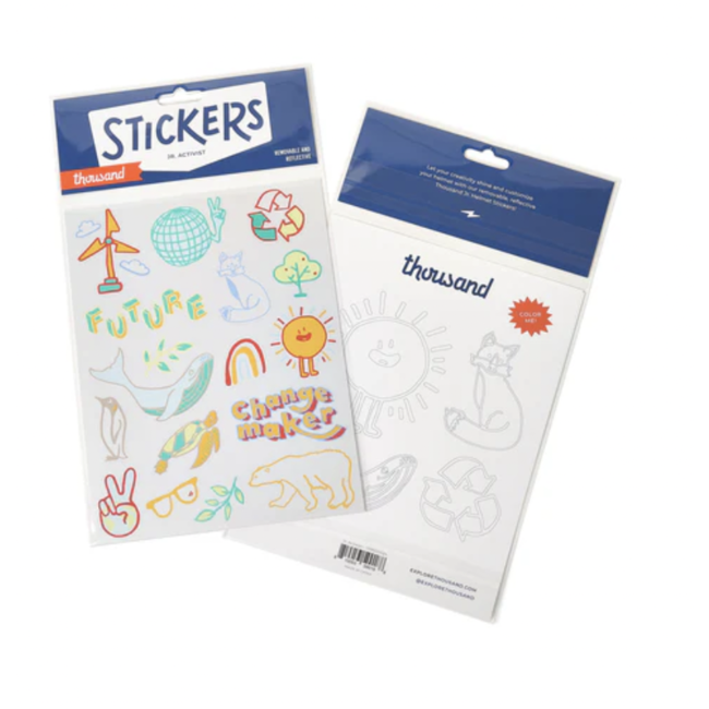 Thousand Helmets Jr Sticker Sheet