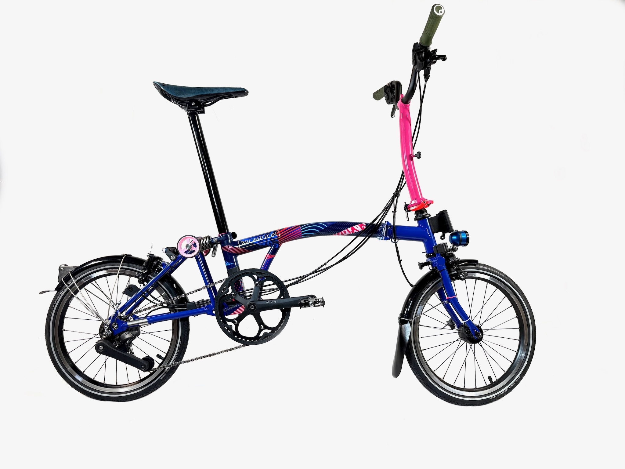 ■2009 Brompton Main Frame Red×Black■ Brompton improved design- Folding bike- Trifolding /16