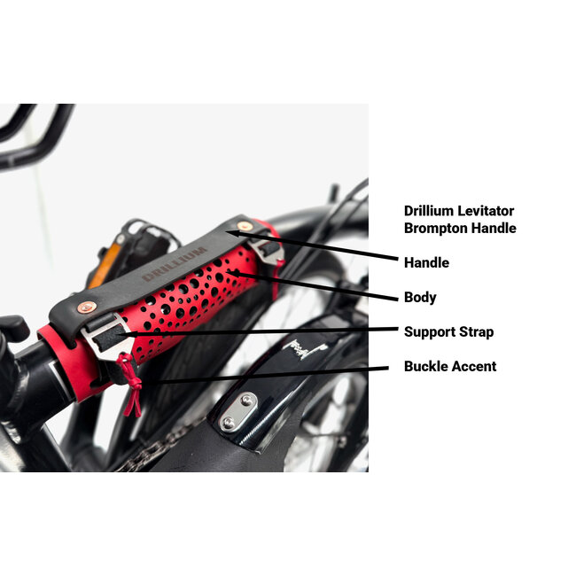 Drillium Levitator Handle for Brompton Folding Bikes A/C/G/P/T Line
