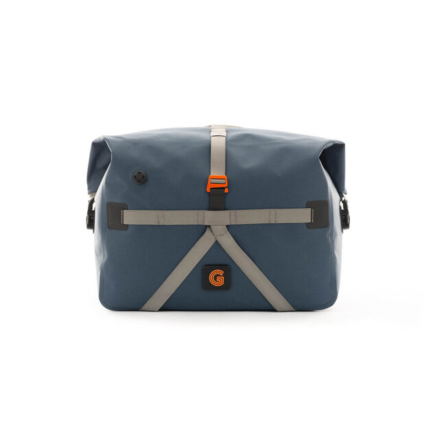 Brompton G Line Borough Waterproof Roll Top Bag - Large - Navy/Grey