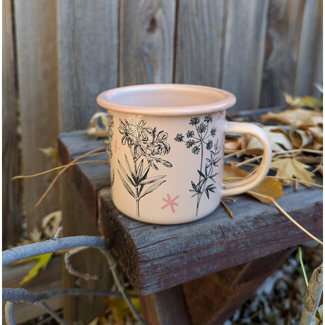 Fatal Florals Enamel Camp Mug