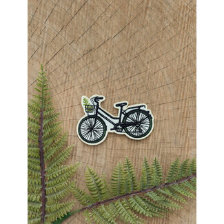 ilikesara Bike with Fern Embroidered Patch