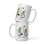 Clever Cycles 15 oz Mug – Dog & Cat Bicycle Ride