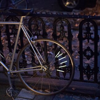 Kikkerland Kikkerland Fiets Bike Spoke Reflectors - Silver