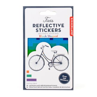 Kikkerland Kikkerland Rainbow Blocks Reflective Bike Stickers