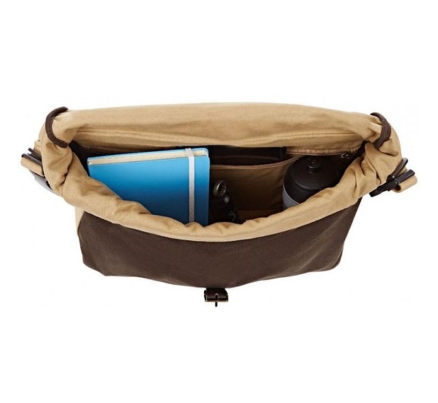 brompton roll top bag waxed canvas