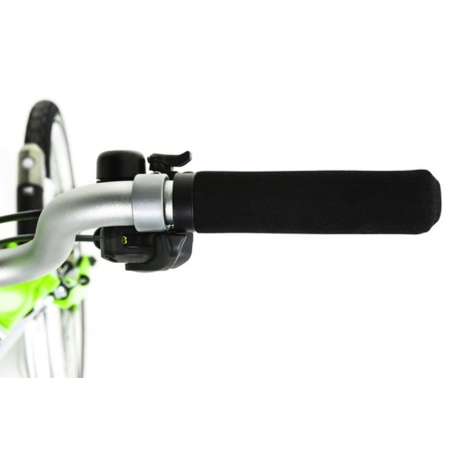 Brompton 3-Speed Underbar Shifter and Brake Lever, Silver Black - QGSHIFTR3A