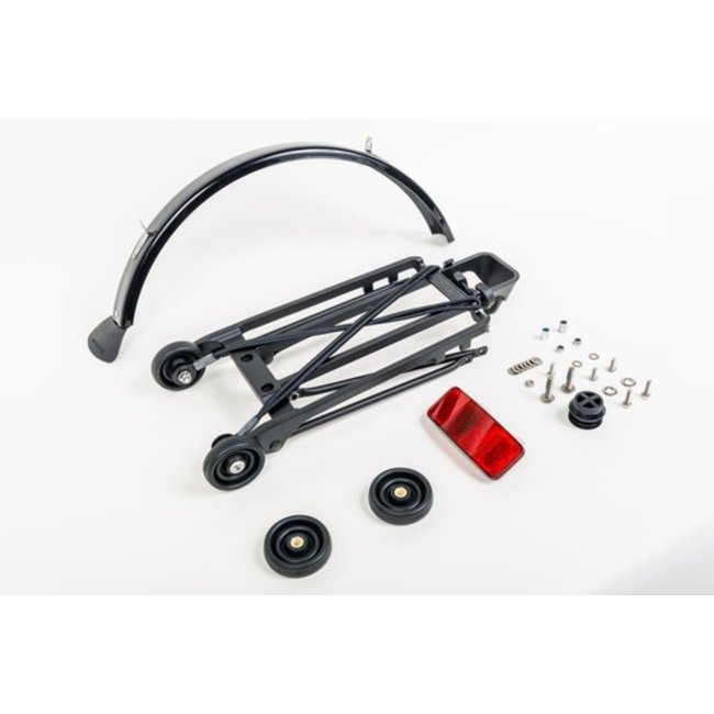 Brompton Rack Complete With 4 Rollers and Mudguard 6mm Holes Black - QRACKA-BK
