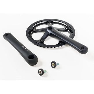 Brompton Brompton Crankset Spider Type Complete 44T Black - QCRANKSET-SPI-44-BK