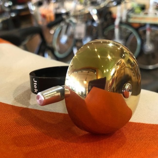 Jtek Brass Ping Bell With Headset Spacer Mount - Clever Cycles Portland  Ebike & Bicycle Store