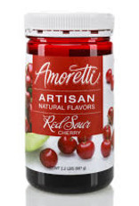 AMORETTI RED SOUR CHERRY ARTISAN FRUIT PUREE 8 OZ