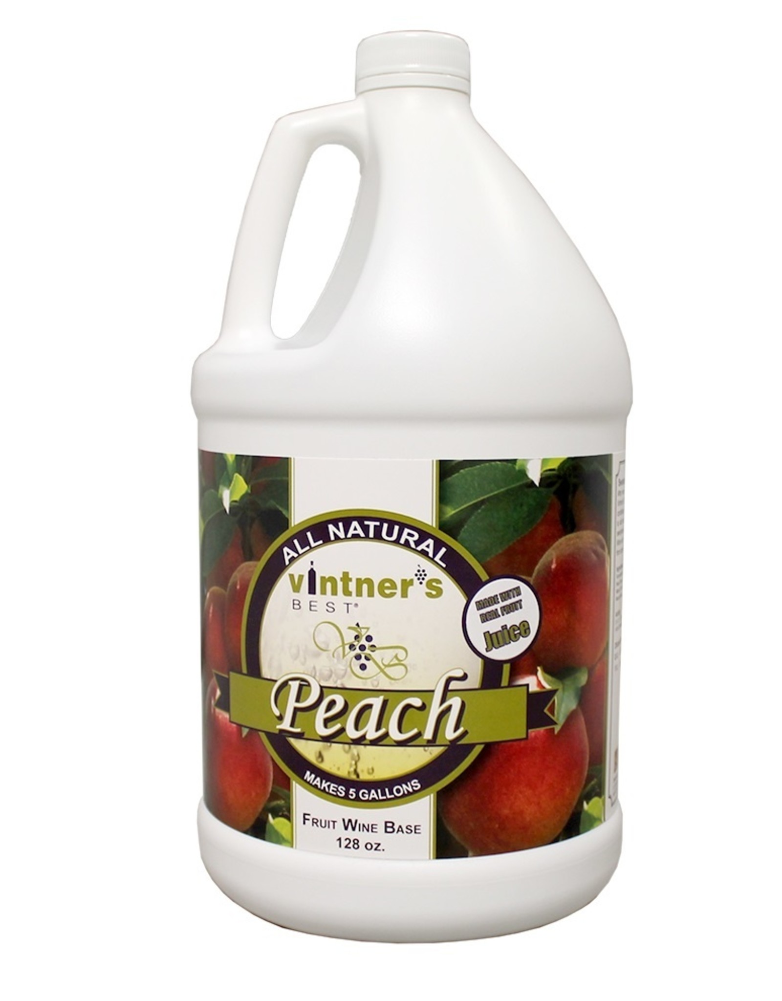 PEACH FRUIT WINE BASE 128 OZ (1 GALLON)