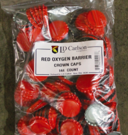 RED CROWN CAPS WITH OXY-LINER 144/BAG