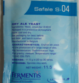 Safale S-04 English Ale Yeast (Fermentis) - 11.5 g
