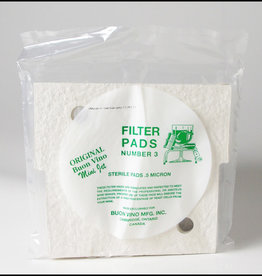 FILTER MINI PAD #3 SUPER STERILE MICRON .5 (3/PKG)