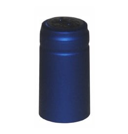 BLUE COBALT METALLIC PVC SHRINK CAPSULES 30 COUNT