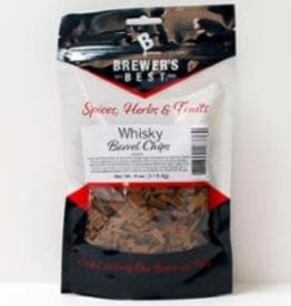 BREWERS BEST WHISKEY BARREL CHIPS 4 OZ