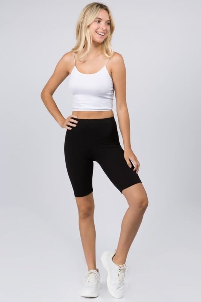 peach biker shorts