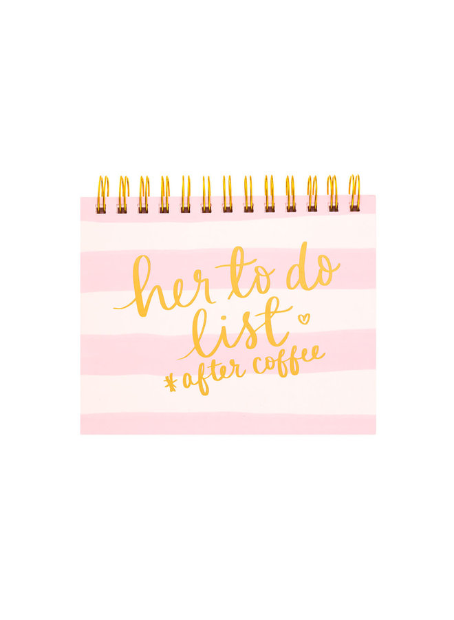 HER TO DO LIST SPIRAL PLANNER PAD