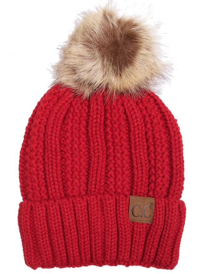 cc beanie red