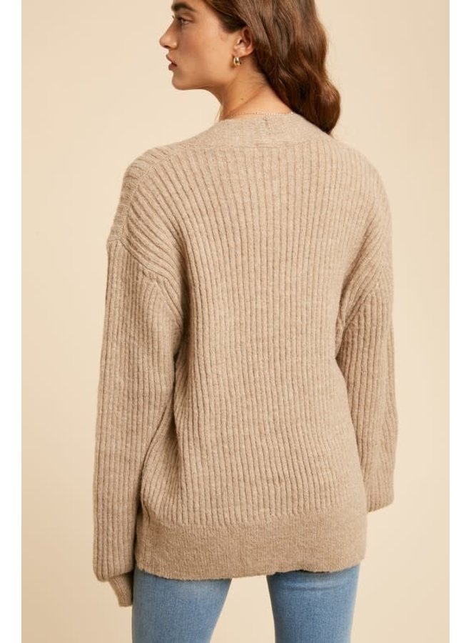 WATTS BUTTON DOWN BOYFRIEND CARDIGAN 