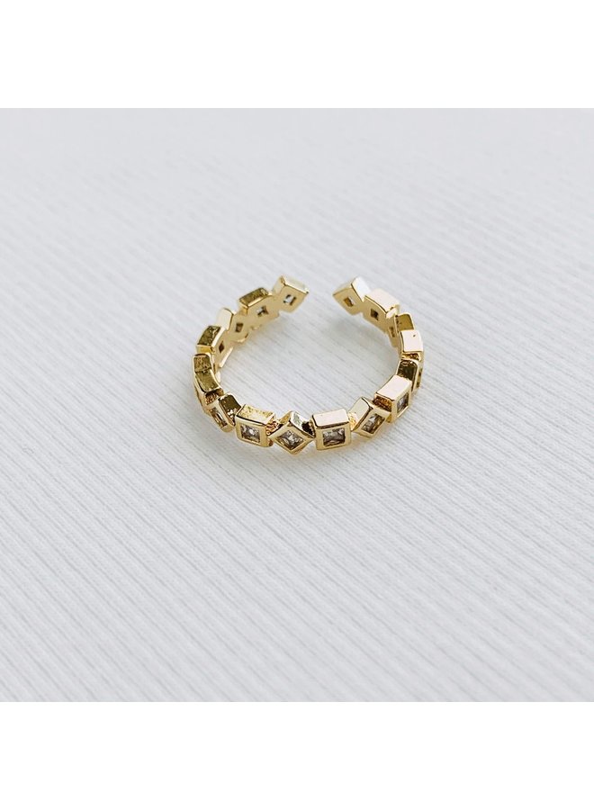 GOLD FILLED STUDDED RING