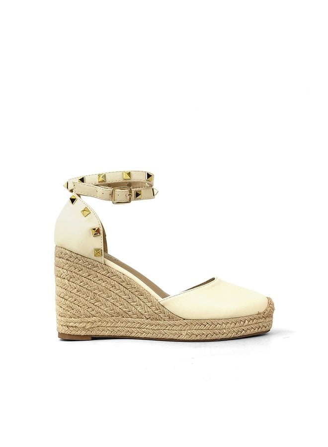 WHITNEY  WEDGE W/ STUDDED ANKLE STRAP