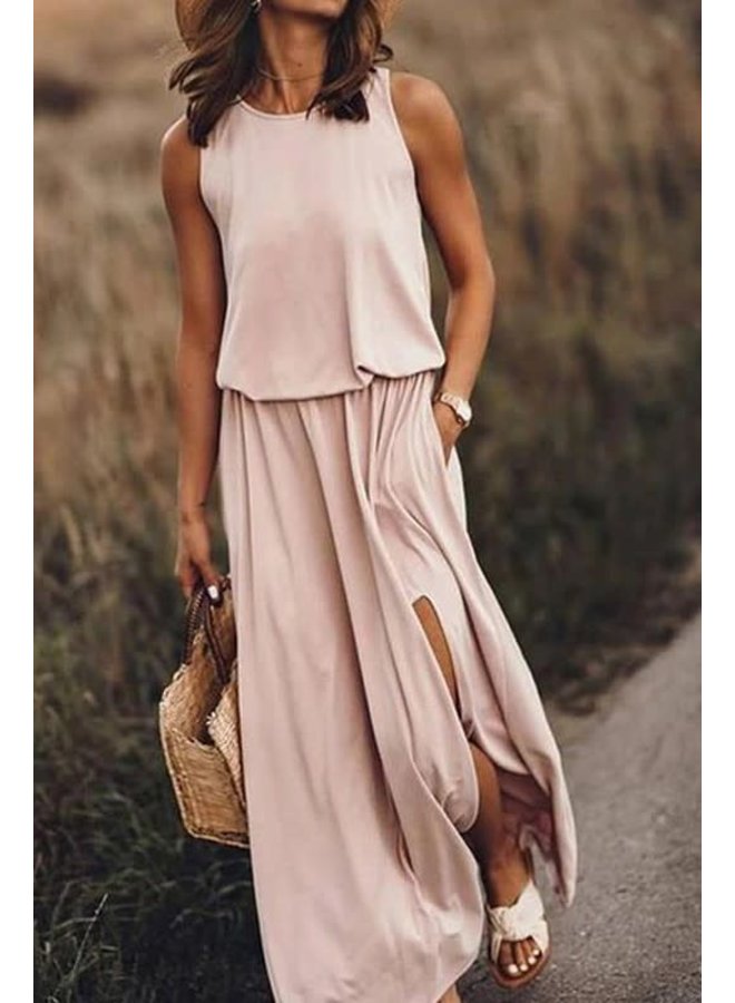 michelle high slit dress