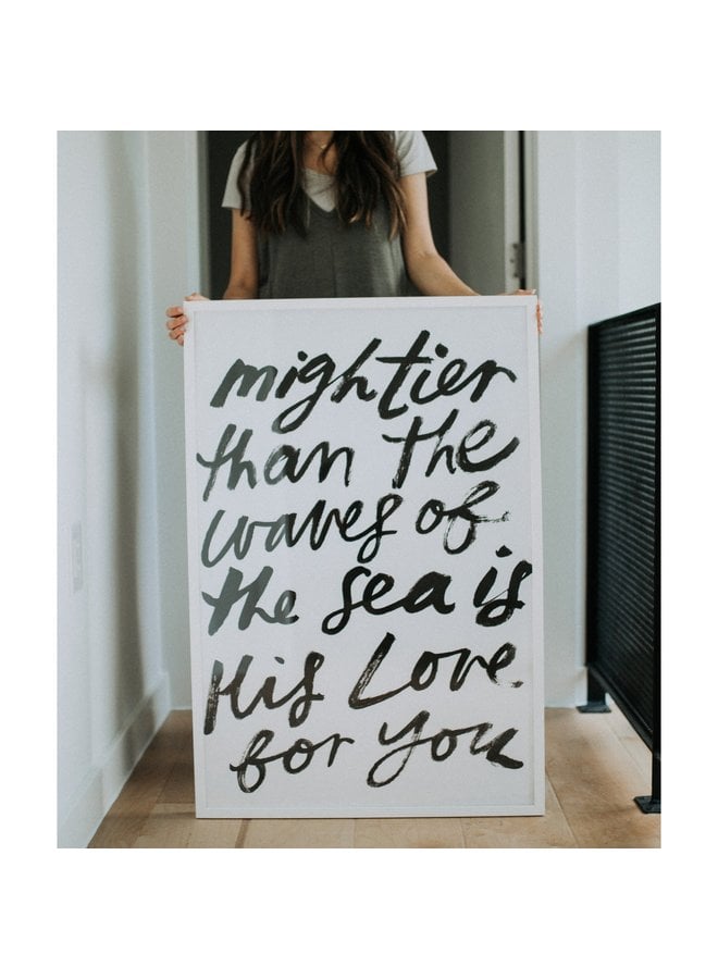 24x 36 MIGHTIER THAN THE WAVES POSTER