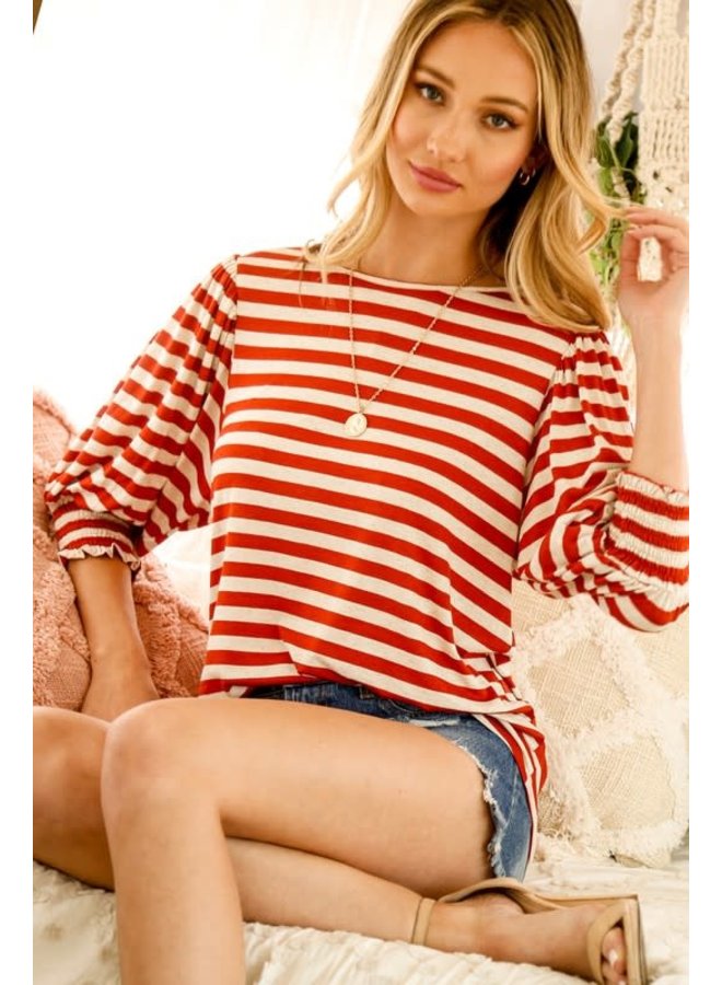 OLLIE STRIPED TOP