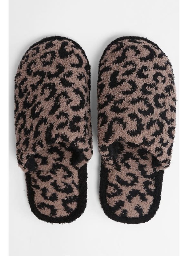 COZY LEOPARD SLIPPERS