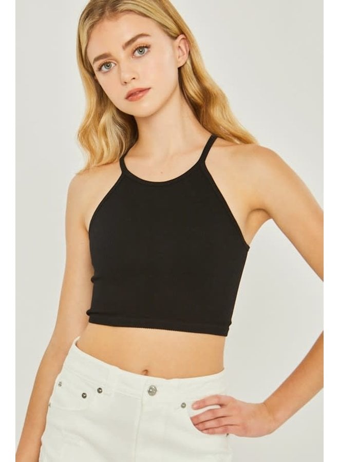 EASY GOING HALTER CROP TOP - The Crowned Bird