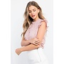 DELILAH RUFFLE SHEER TOP