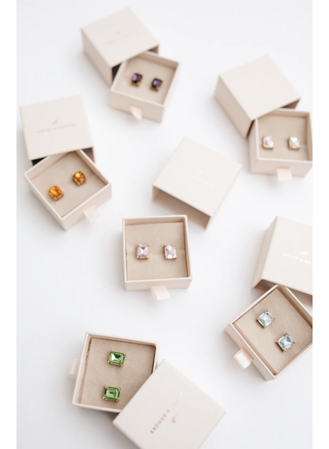 EVERLYN BOXED POST EARRING