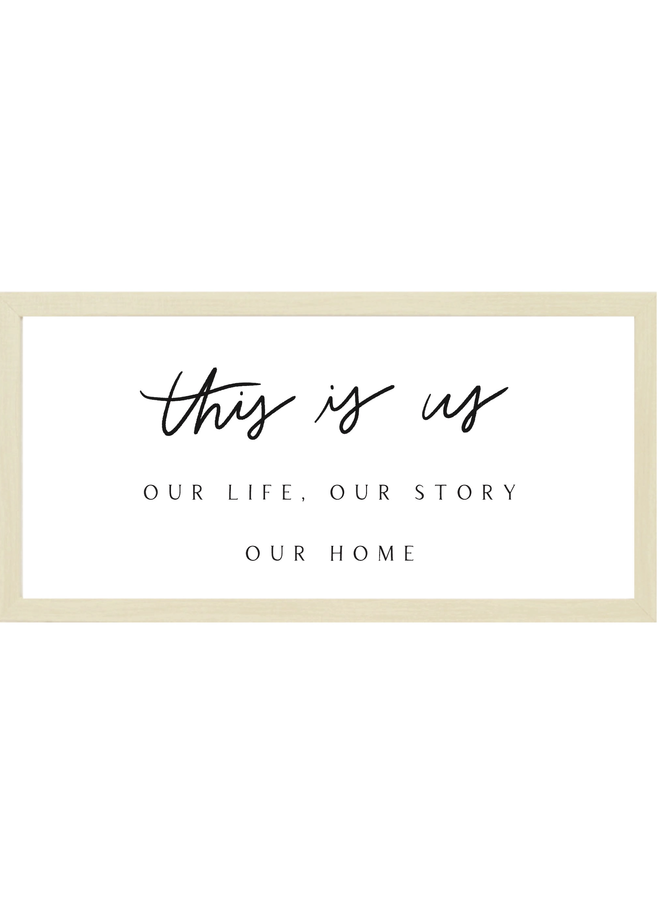 NATURAL - THIS IS US - WALL ART 38X19