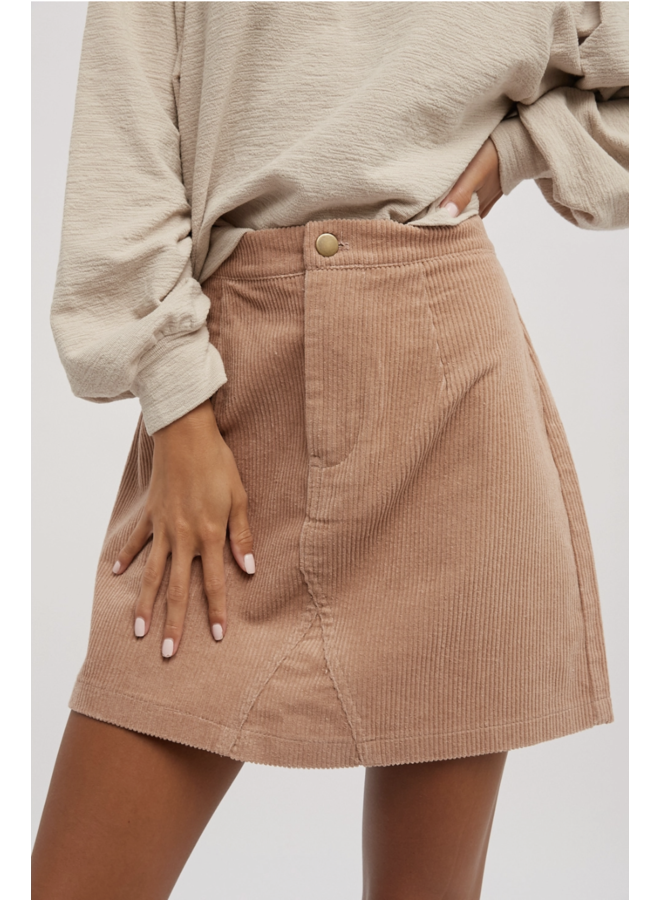 COURTNEY CORDUROY MINI SKIRT