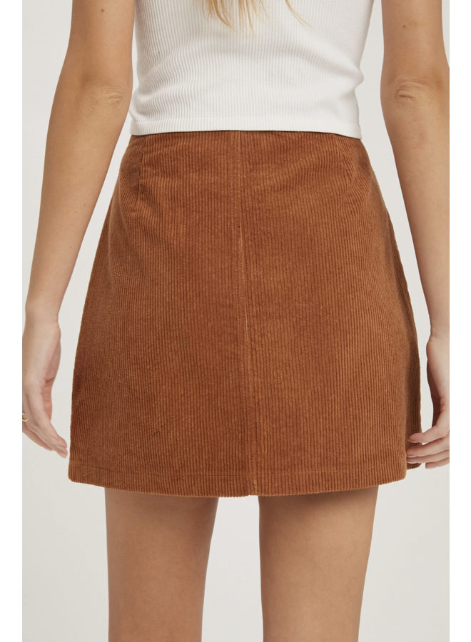 COURTNEY CORDUROY MINI SKIRT