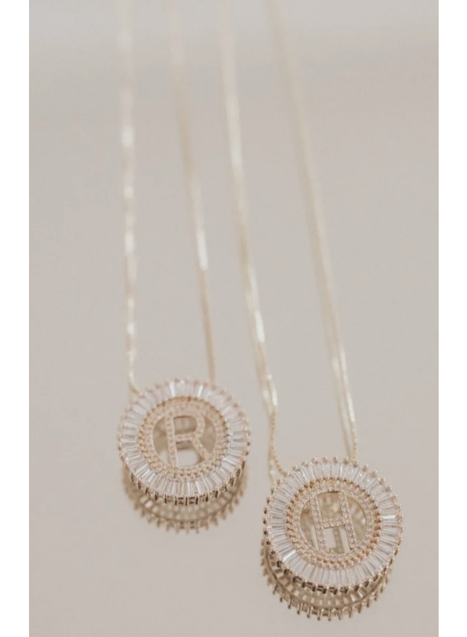 GLAM INITIAL 24KGF NECKLACE