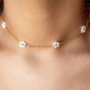 DAISY GOLD PLATED CHOKER