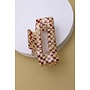 SMALL CHECKER CLAW CLIP