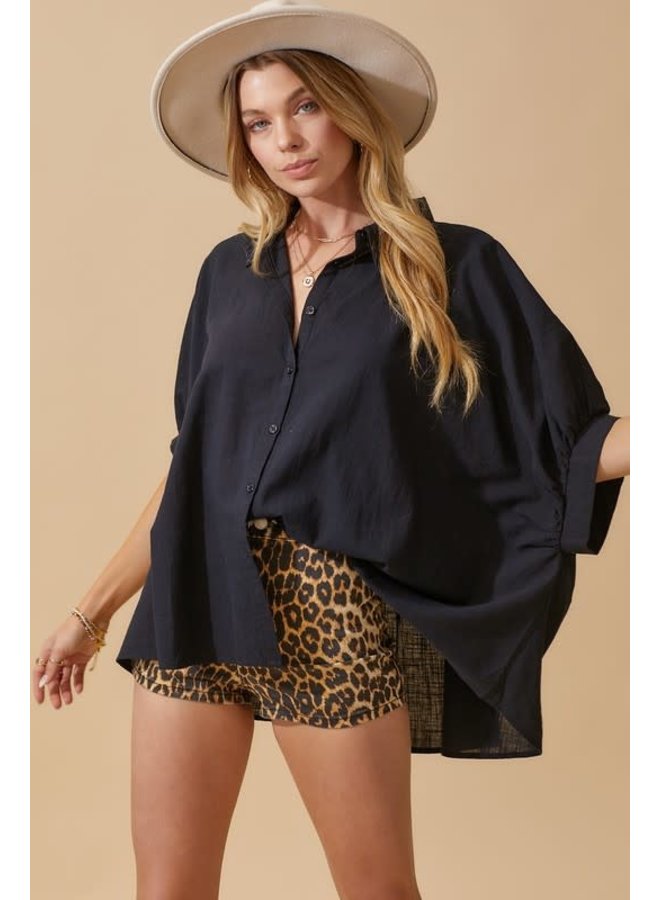 TEAGAN OVERSIZED BUTTON DOWN