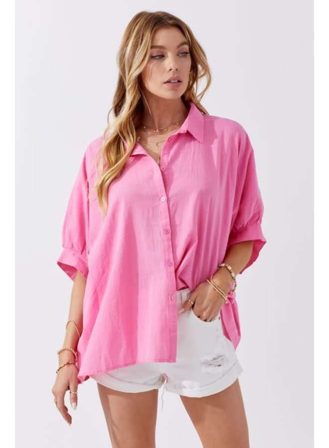 TEAGAN OVERSIZED BUTTON DOWN