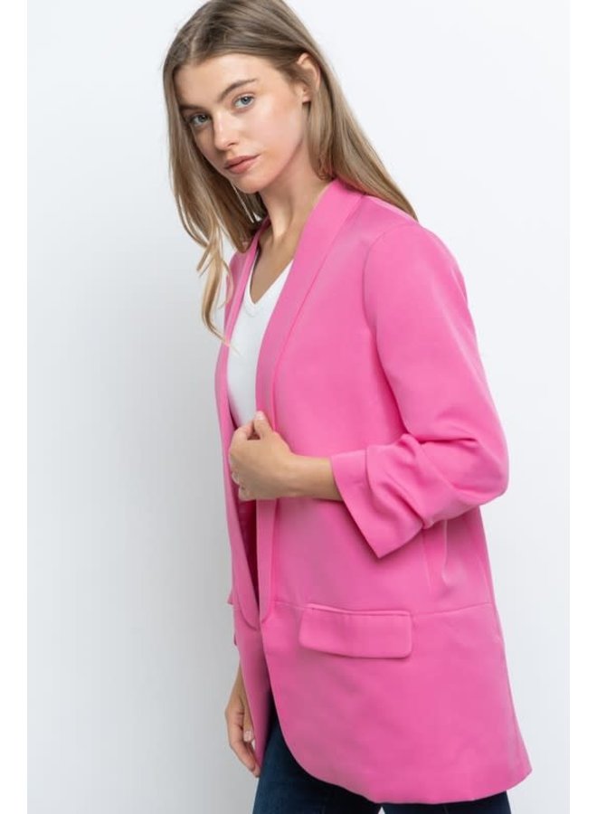 EVELYN THREE-QUARTER SLEEVE BLAZER