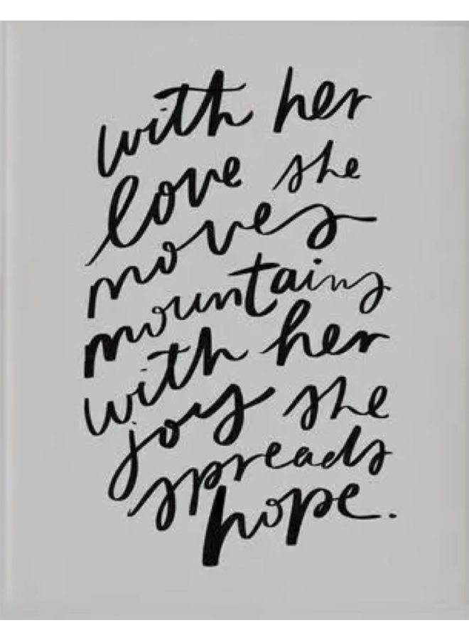 WITH HER LOVE SHE MOVES PRINT 8X10