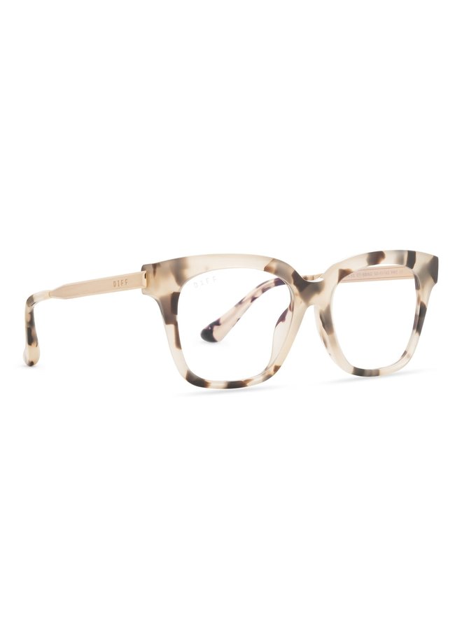 BELLA XS - CREAM TORTOISE + BLUE LIGHT