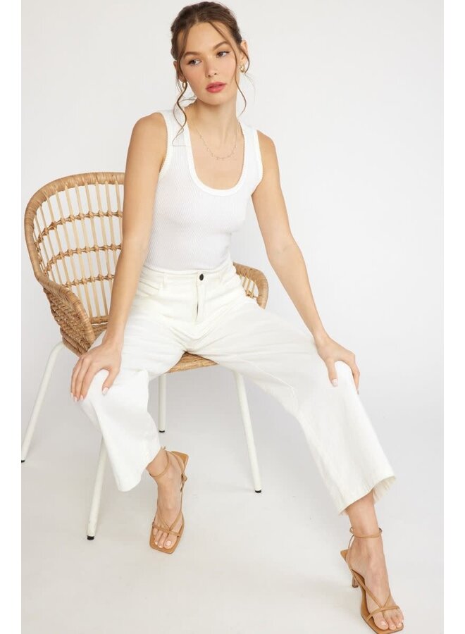 BECCA WIDE LEG CROP PANT