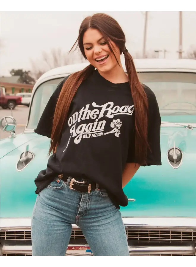 WILLIE NELSON ON THE ROAD AGAIN TEE