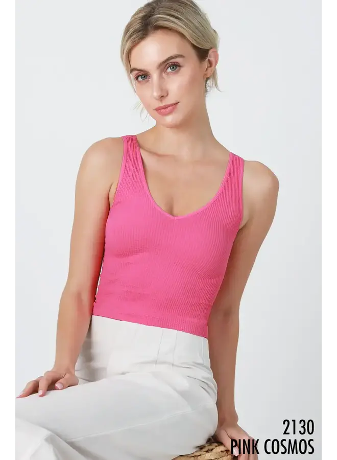 NORA V NECK CROP TOP